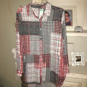 Stitchfix Brina & Em Button Tunic Blouse